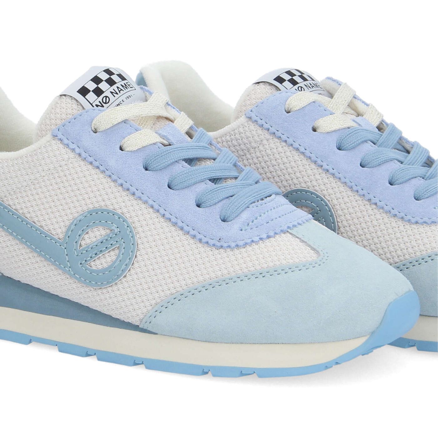 CITY RUN JOGGER W - S.KNIT/SD/PAT - OFF WHITE/BLUE